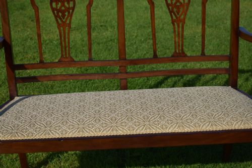 ANTIQUE ENGLISH EDWARDIAN SOFA WINDOW SEAT CIRCA 1910 - ADDITIONAL PHOTO 8