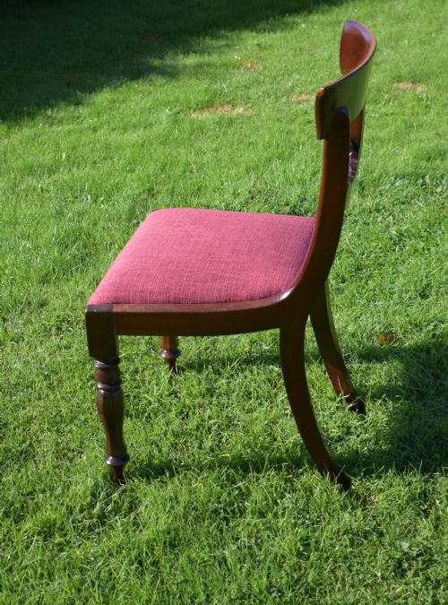 ANTIQUE ENGLISH EARLY VICTORIAN SIDE CHAIR CIRCA 1850 - ADDITIONAL PHOTO 5