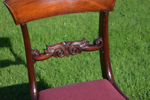 ANTIQUE ENGLISH EARLY VICTORIAN SIDE CHAIR CIRCA 1850 - ADDITIONAL PHOTO 7