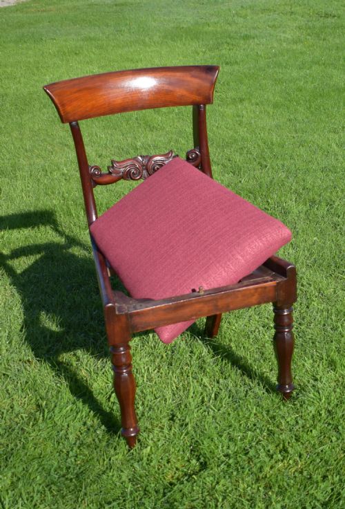 ANTIQUE ENGLISH EARLY VICTORIAN SIDE CHAIR CIRCA 1850 - ADDITIONAL PHOTO 18