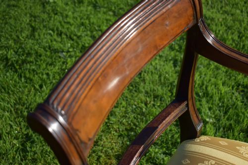 ANTIQUE ENGLISH RECENCY PERIOD ARM CHAIR CIRCA 1815 - ADDITIONAL PHOTO 13