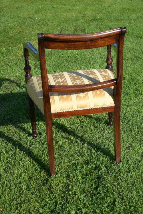 ANTIQUE ENGLISH RECENCY PERIOD ARM CHAIR CIRCA 1815 - ADDITIONAL PHOTO 14