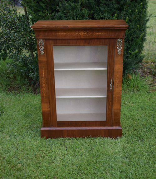 ANTIQUE ENGLISH VICTORIAN PIER CABINET IN WALNUT CIRCA 1850'S - ADDITIONAL PHOTO 4