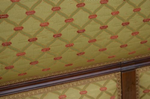 ANTIQUE FRENCH WALNUT UPHOLSTERED COUCHSOFA CIRCA 1880'S - ADDITIONAL PHOTO 11