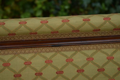 ANTIQUE FRENCH WALNUT UPHOLSTERED COUCHSOFA CIRCA 1880'S - ADDITIONAL PHOTO 12