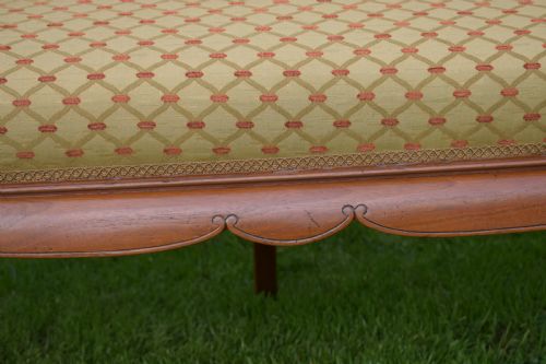 ANTIQUE FRENCH WALNUT UPHOLSTERED COUCHSOFA CIRCA 1880'S - ADDITIONAL PHOTO 16