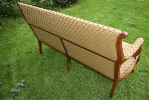 ANTIQUE FRENCH WALNUT UPHOLSTERED COUCHSOFA CIRCA 1880'S - ADDITIONAL PHOTO 19