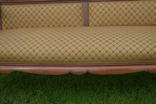ANTIQUE FRENCH WALNUT UPHOLSTERED COUCHSOFA CIRCA 1880'S - ADDITIONAL PHOTO 21