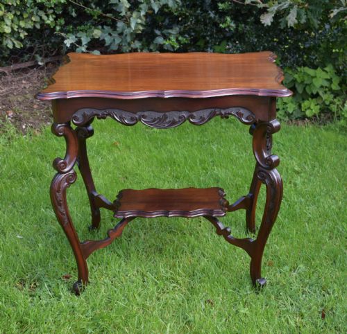 ANTIQUE ENGLISH VICTORIAN OCCASIONAL TABLE - ADDITIONAL PHOTO 1