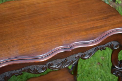 ANTIQUE ENGLISH VICTORIAN OCCASIONAL TABLE - ADDITIONAL PHOTO 6