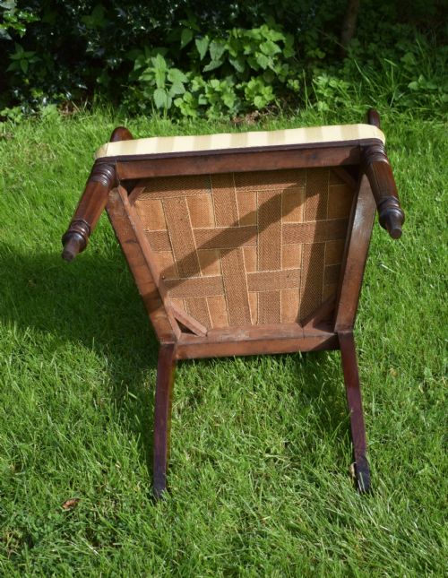 ANTIQUE ENGLISH REGENCY PERIOD ARM CHAIR - ADDITIONAL PHOTO 12