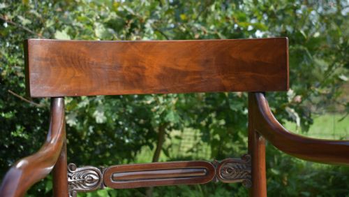 ANTIQUE ENGLISH REGENCY PERIOD ARM CHAIR - ADDITIONAL PHOTO 16