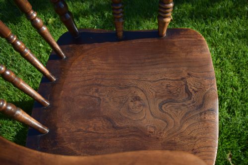 ANTIQUE ENGLISH VICTORIAN ARM CHAIR - ADDITIONAL PHOTO 4