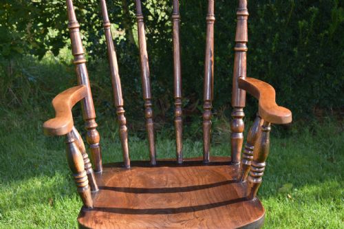ANTIQUE ENGLISH VICTORIAN ARM CHAIR - ADDITIONAL PHOTO 7