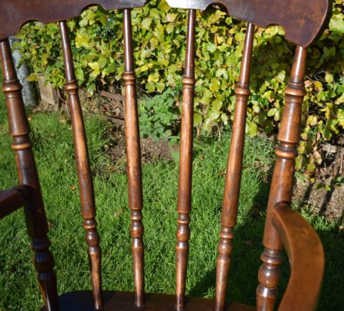 ANTIQUE ENGLISH VICTORIAN ARM CHAIR - ADDITIONAL PHOTO 11