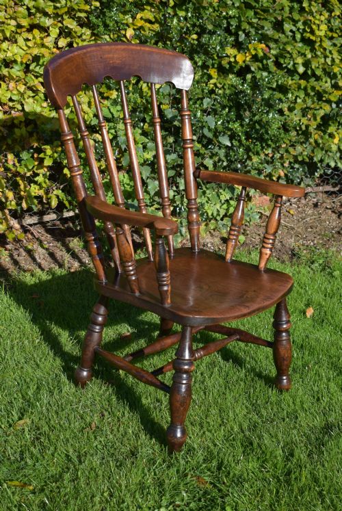 ANTIQUE ENGLISH VICTORIAN ARM CHAIR - ADDITIONAL PHOTO 13
