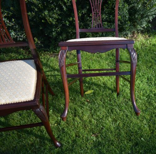 ANTIQUE VICTORIAN PAIR OF CHAIRS - ADDITIONAL PHOTO 1