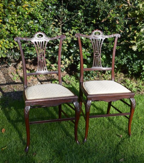 ANTIQUE VICTORIAN PAIR OF CHAIRS - ADDITIONAL PHOTO 10