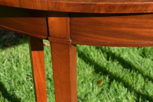 ANTIQUE GEORGIAN PERIOD DEMILUNE CONSOLE TABLES - ADDITIONAL PHOTO 4