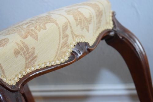ANTIQUE SET OF 6 ENGLISH WALNUT DINING CHAIRS - ADDITIONAL PHOTO 20