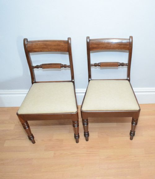 ANTIQUE REGENCY SET OF 4 DINING CHAIRS - ADDITIONAL PHOTO 10