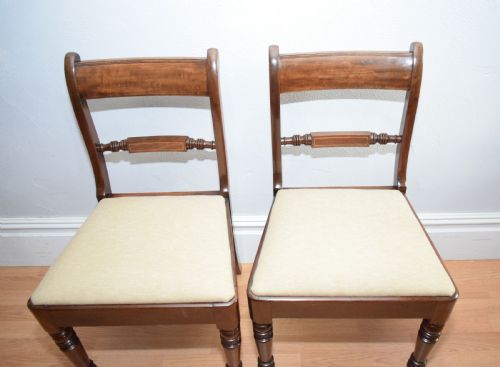 ANTIQUE REGENCY SET OF 4 DINING CHAIRS - ADDITIONAL PHOTO 11