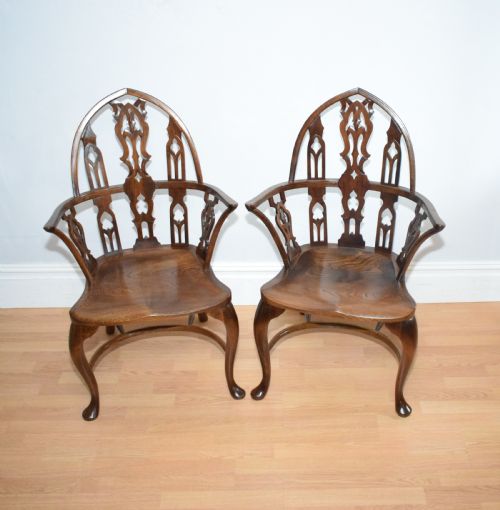 EARLY 20TH CENTURY PAIR OF GOTHIC CHAIRS - ADDITIONAL PHOTO 3