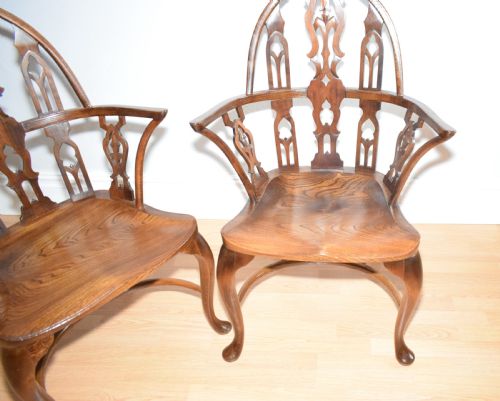 EARLY 20TH CENTURY PAIR OF GOTHIC CHAIRS - ADDITIONAL PHOTO 7
