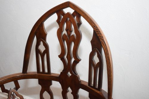 EARLY 20TH CENTURY PAIR OF GOTHIC CHAIRS - ADDITIONAL PHOTO 11