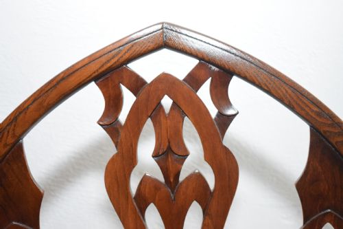 EARLY 20TH CENTURY PAIR OF GOTHIC CHAIRS - ADDITIONAL PHOTO 12