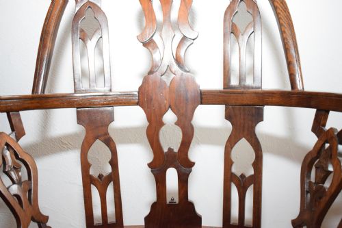 EARLY 20TH CENTURY PAIR OF GOTHIC CHAIRS - ADDITIONAL PHOTO 13