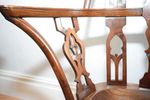 EARLY 20TH CENTURY PAIR OF GOTHIC CHAIRS - ADDITIONAL PHOTO 14