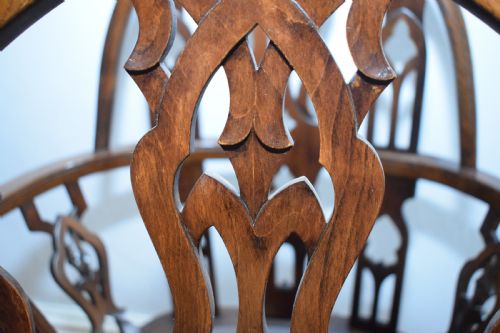EARLY 20TH CENTURY PAIR OF GOTHIC CHAIRS - ADDITIONAL PHOTO 19
