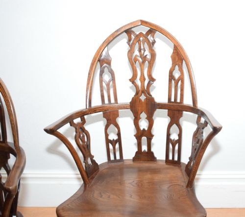 EARLY 20TH CENTURY PAIR OF GOTHIC CHAIRS - ADDITIONAL PHOTO 21