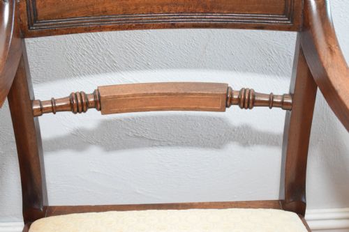 ANTIQUE PAIR OF REGENCY ARM CHAIRS - ADDITIONAL PHOTO 15