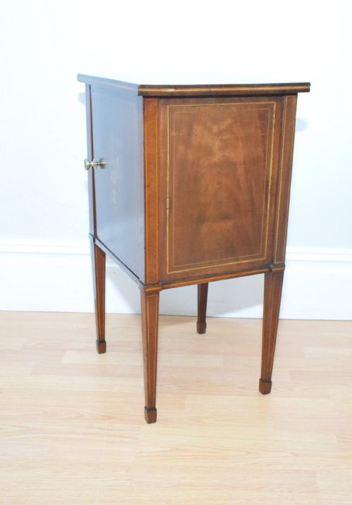 ANTIQUE EDWARDIAN BEDSIDE CUPBOARD - ADDITIONAL PHOTO 8