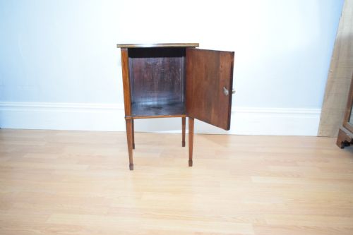 ANTIQUE EDWARDIAN BEDSIDE CUPBOARD - ADDITIONAL PHOTO 9
