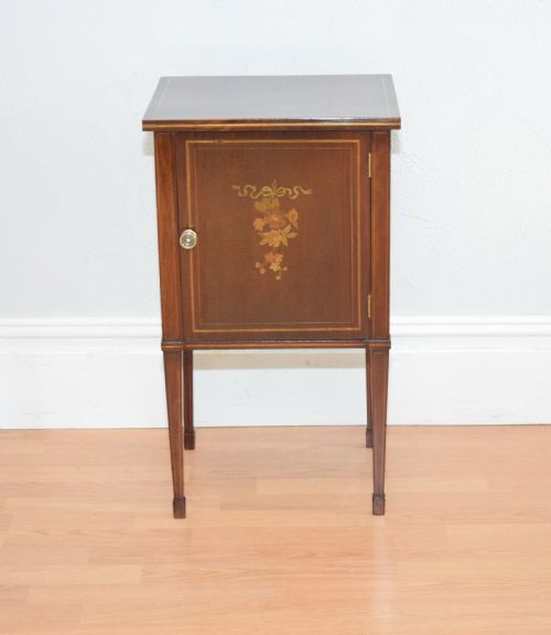 ANTIQUE EDWARDIAN BEDSIDE CUPBOARD - ADDITIONAL PHOTO 14