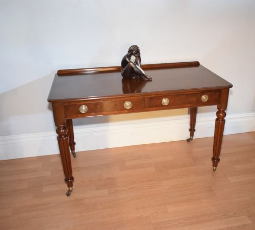 ANTIQUE VICTORIAN 2 DRAWER TABLE - ADDITIONAL PHOTO 1