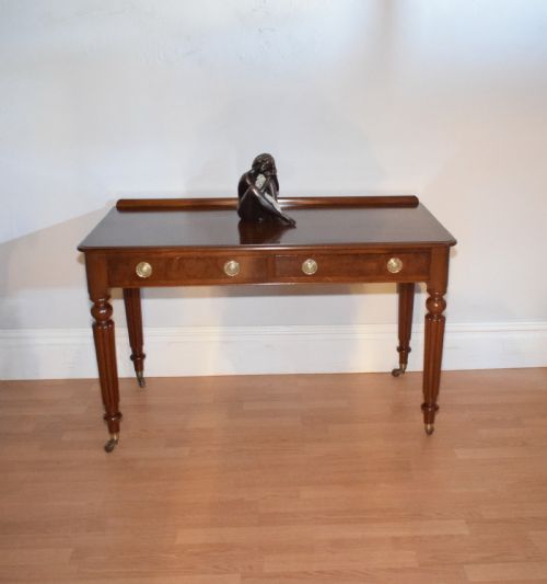 ANTIQUE VICTORIAN 2 DRAWER TABLE - ADDITIONAL PHOTO 14