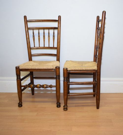 EARLY 20TH CENTURY SET OF 6 SPINDLE BACK CHAIRS - ADDITIONAL PHOTO 8