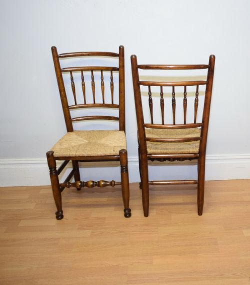 EARLY 20TH CENTURY SET OF 6 SPINDLE BACK CHAIRS - ADDITIONAL PHOTO 10