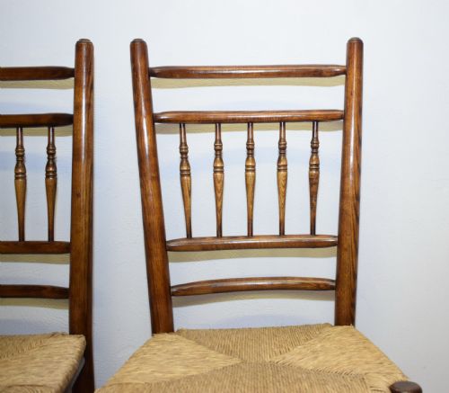 EARLY 20TH CENTURY SET OF 6 SPINDLE BACK CHAIRS - ADDITIONAL PHOTO 14