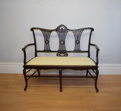 ANTIQUE ENGLISH VICTORIAN COUCH WINDOW SEAT - ADDITIONAL PHOTO 18