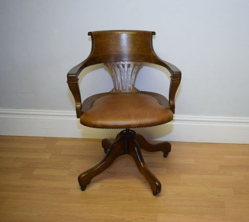 antique victorian office chair - CATEGORY: ANTIQUE CHAIRS - DATED VICTORIAN