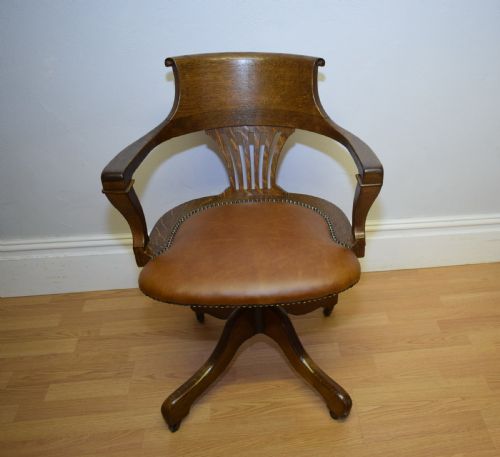 ANTIQUE VICTORIAN OFFICE CHAIR - ADDITIONAL PHOTO 17