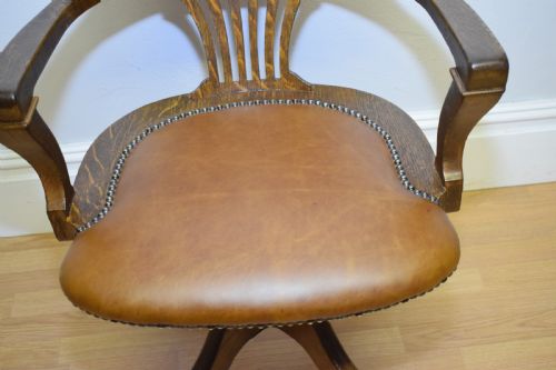 ANTIQUE VICTORIAN OFFICE CHAIR - ADDITIONAL PHOTO 18