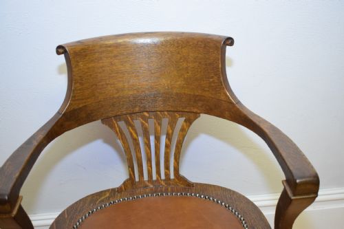 ANTIQUE VICTORIAN OFFICE CHAIR - ADDITIONAL PHOTO 19