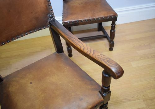 ANTIQUE VICTORIAN SET OF 6 DINING CHAIRS - ADDITIONAL PHOTO 11