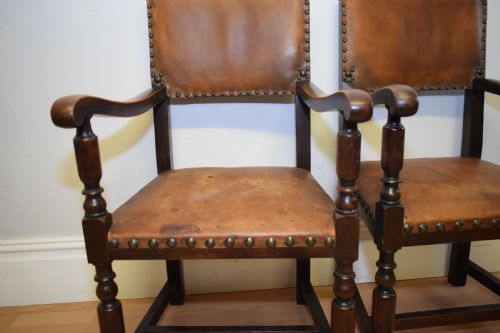 ANTIQUE VICTORIAN SET OF 6 DINING CHAIRS - ADDITIONAL PHOTO 16